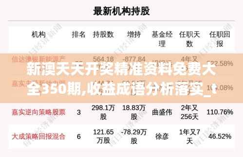 新澳天天开奖精准资料免费大全350期,收益成语分析落实_tool3.748